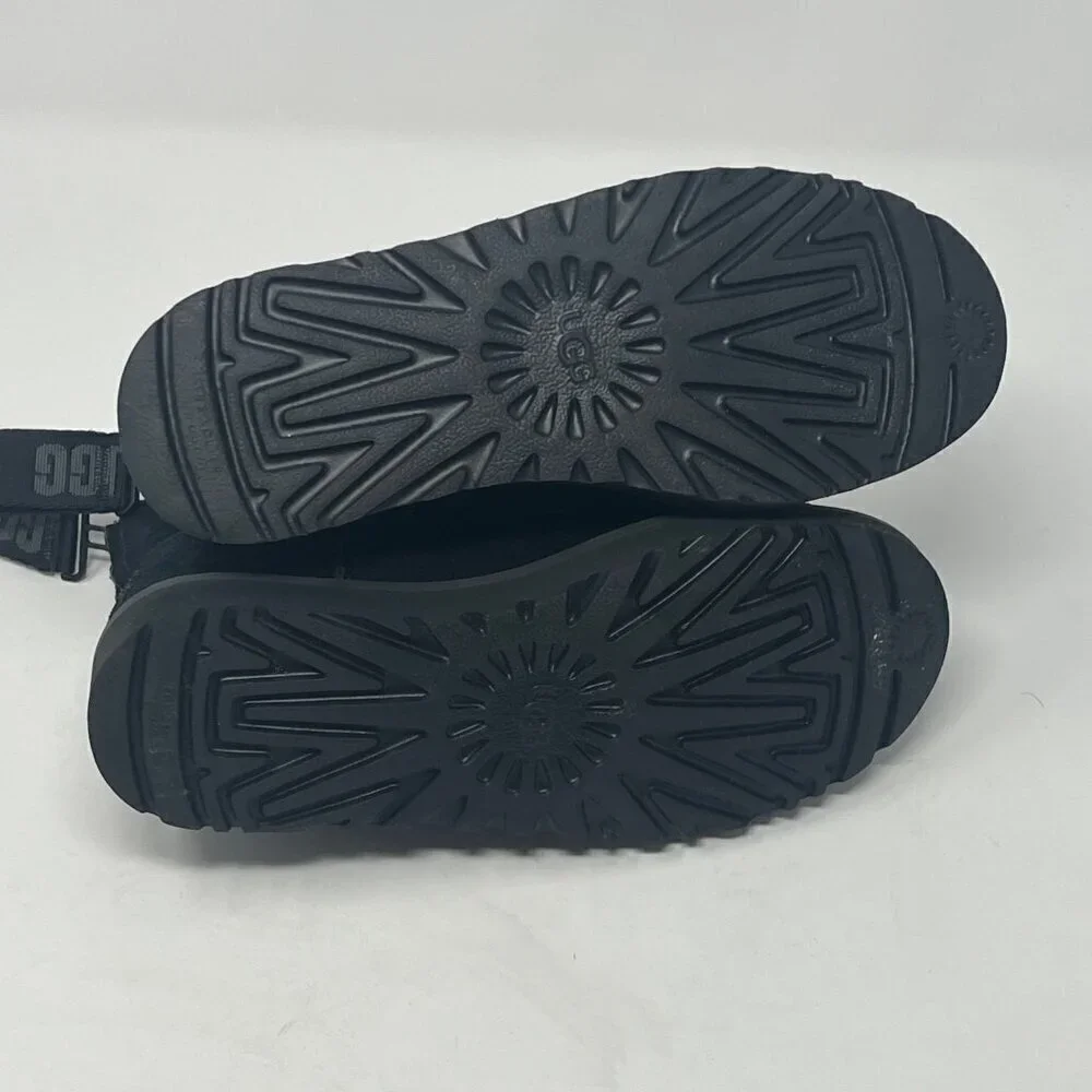 UGG Classic Mini Logo Zip Boot black 5 suede women